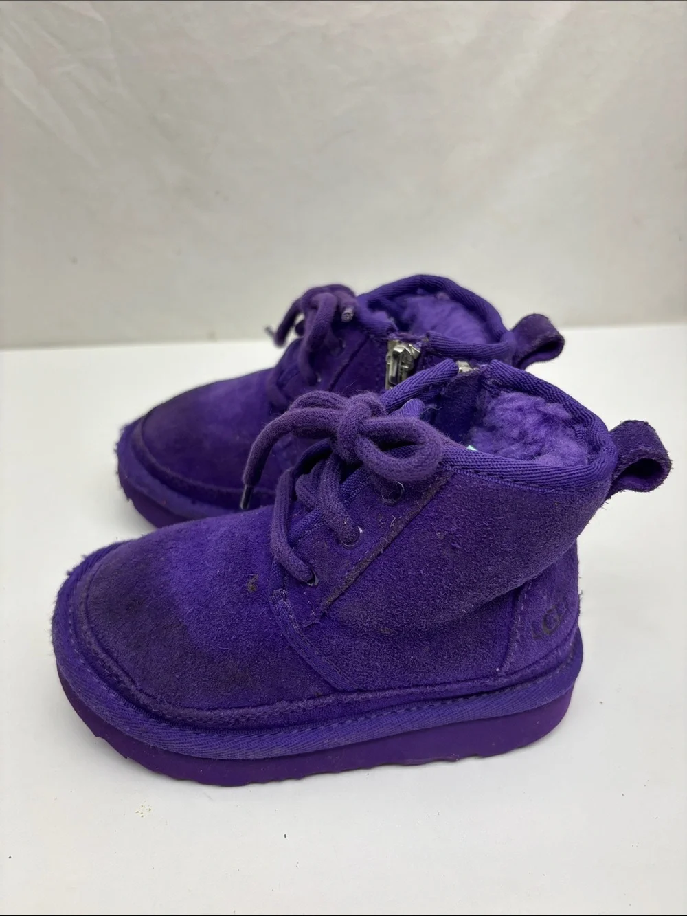 UGG Neumel vibrant purple color, size 7 for baby’s, box 35
